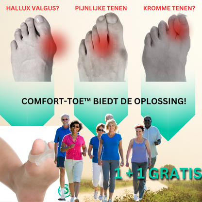 ComfortToe™ - Ervaar Onmiddellijke Pijnverlichting en Gerichte Aanpak! (1+1 gratis)